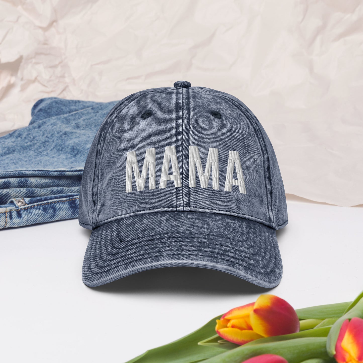 MAMA Vintage Cotton Twill Cap