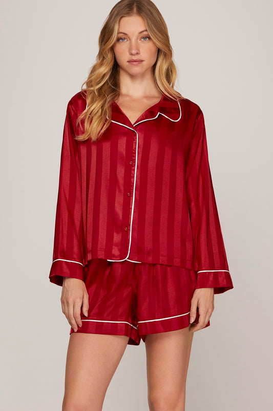 Be Mine Satin Pajamas